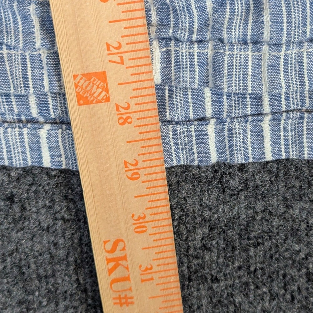 Tommy Bahama Brazillionaire Hoodie Mens L Blue White Stripe 100% Linen Marlin - Picture 9 of 12